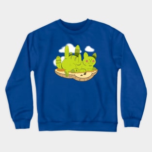 Cactus Cat Crewneck Sweatshirt